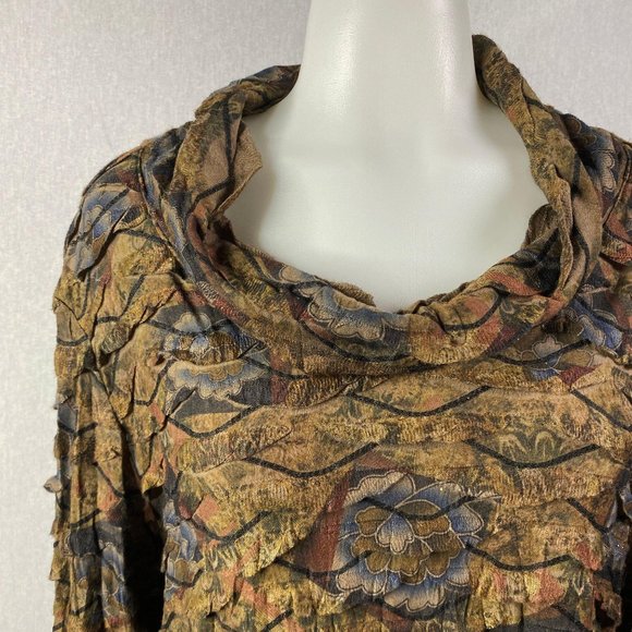 Vintage Pleats Collection Pings Imports Tunic Top - Picture 5 of 10